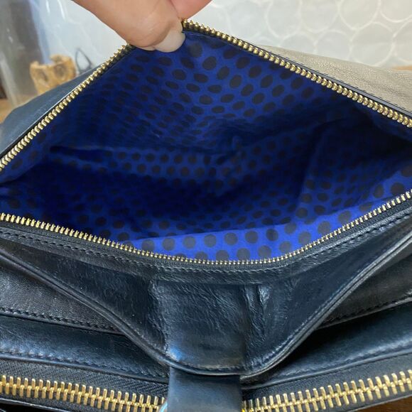 REBECCA MINKOFF M.A.C. Black Leather Large Crossbody Shoulder Clutch Bag - Picture 12 of 15